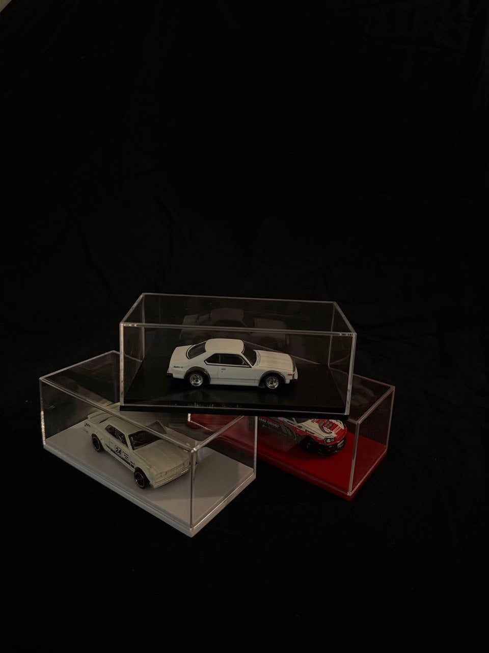 Magic Shield Clear Acrylic Display Case for 1:64 Diecast Cars – Premium Plastic Dust Cover Display Box