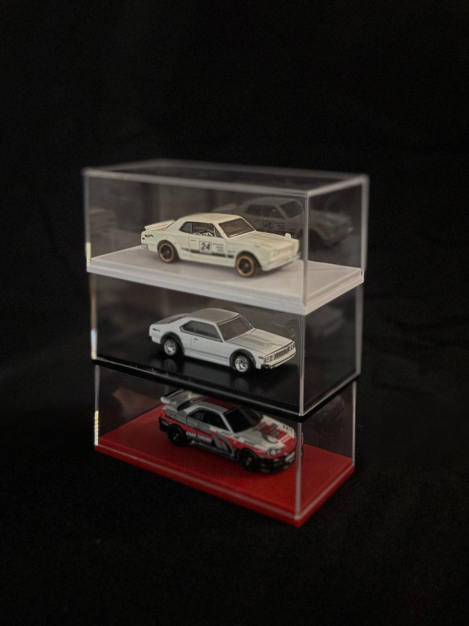 Magic Shield Clear Acrylic Display Case for 1:64 Diecast Cars – Premium Plastic Dust Cover Display Box