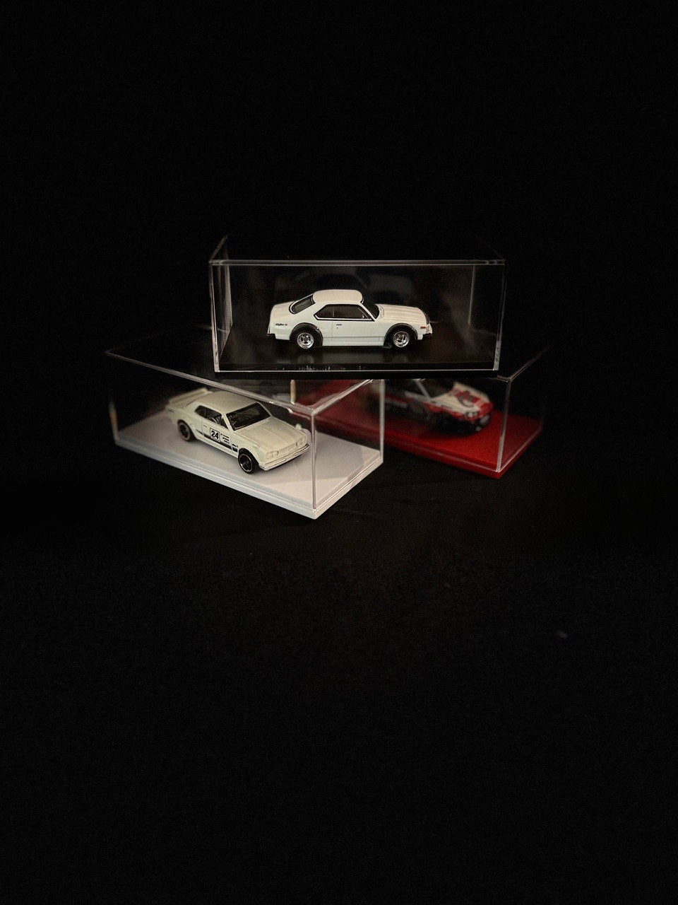 Magic Shield Clear Acrylic Display Case for 1:64 Diecast Cars – Premium Plastic Dust Cover Display Box
