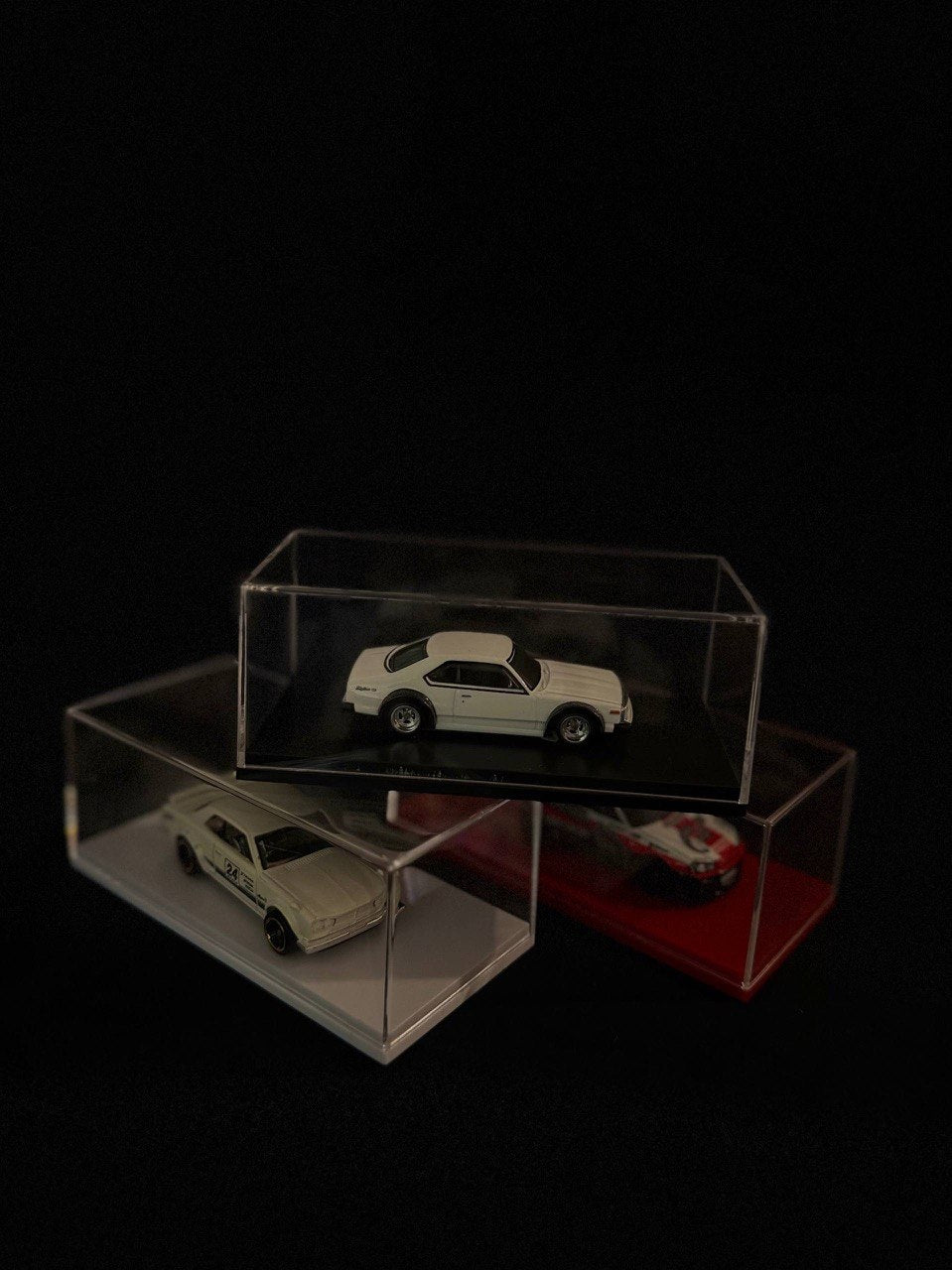 Magic Shield Clear Acrylic Display Case for 1:64 Diecast Cars – Premium Plastic Dust Cover Display Box