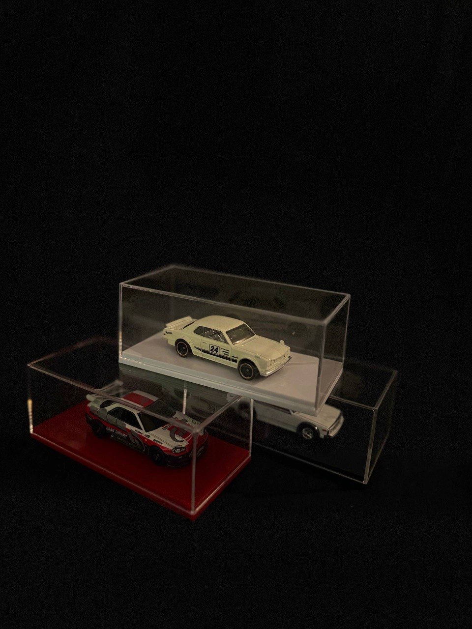 Magic Shield Clear Acrylic Display Case for 1:64 Diecast Cars – Premium Plastic Dust Cover Display Box