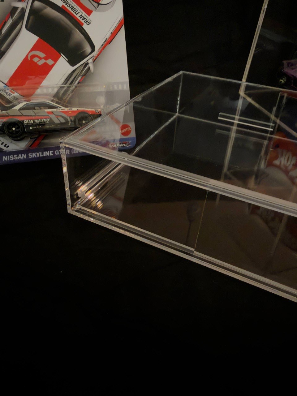Magic Shield Premium Acrylic Protector Case for Hot Wheels Premium – Crystal Clear Display Case with Built-In Card Holder