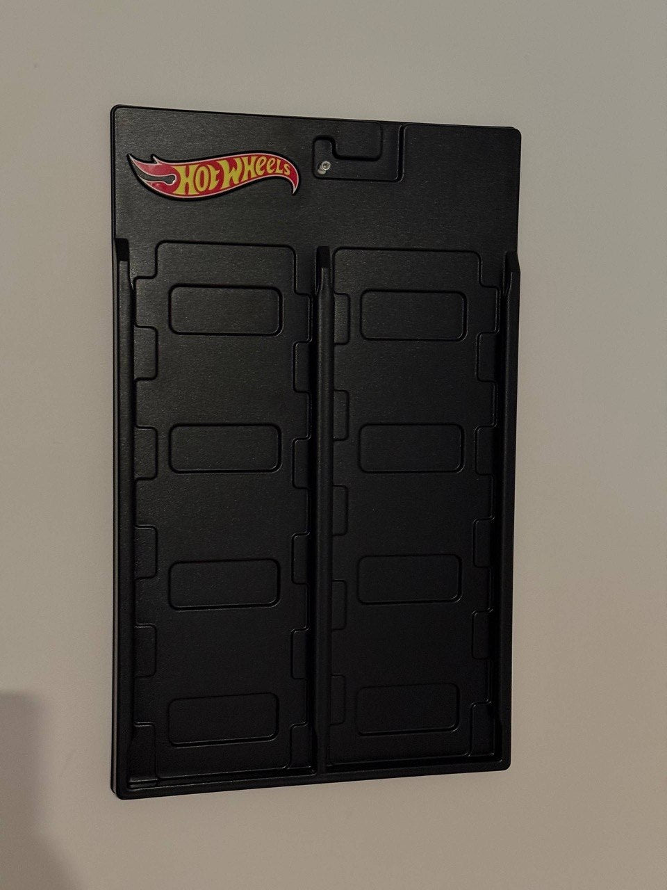 Magic Shield Wall Display Holder for 10 Hot Wheels Premium Cars – Plastic Wall Mount Display Rack with Mounting Hardware