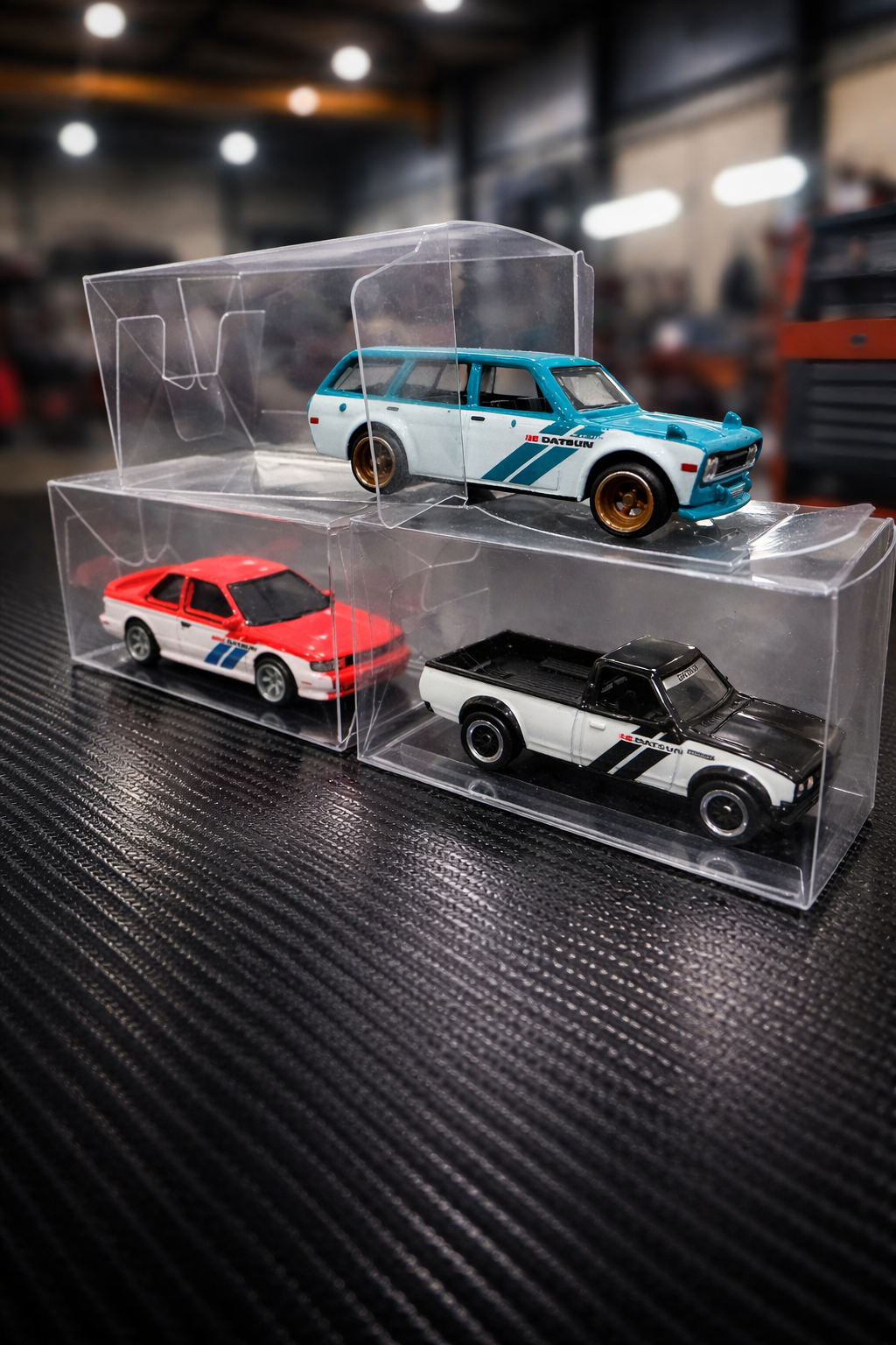 Hot wheels open car square case