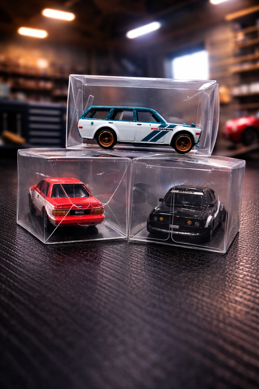 Hot wheels open car square case
