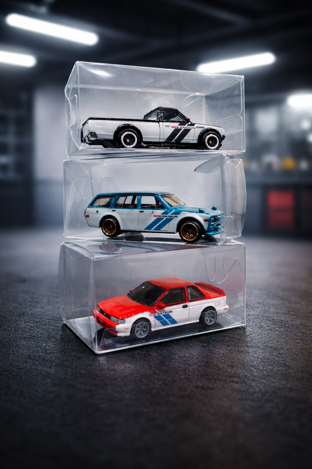 Hot wheels open car square case